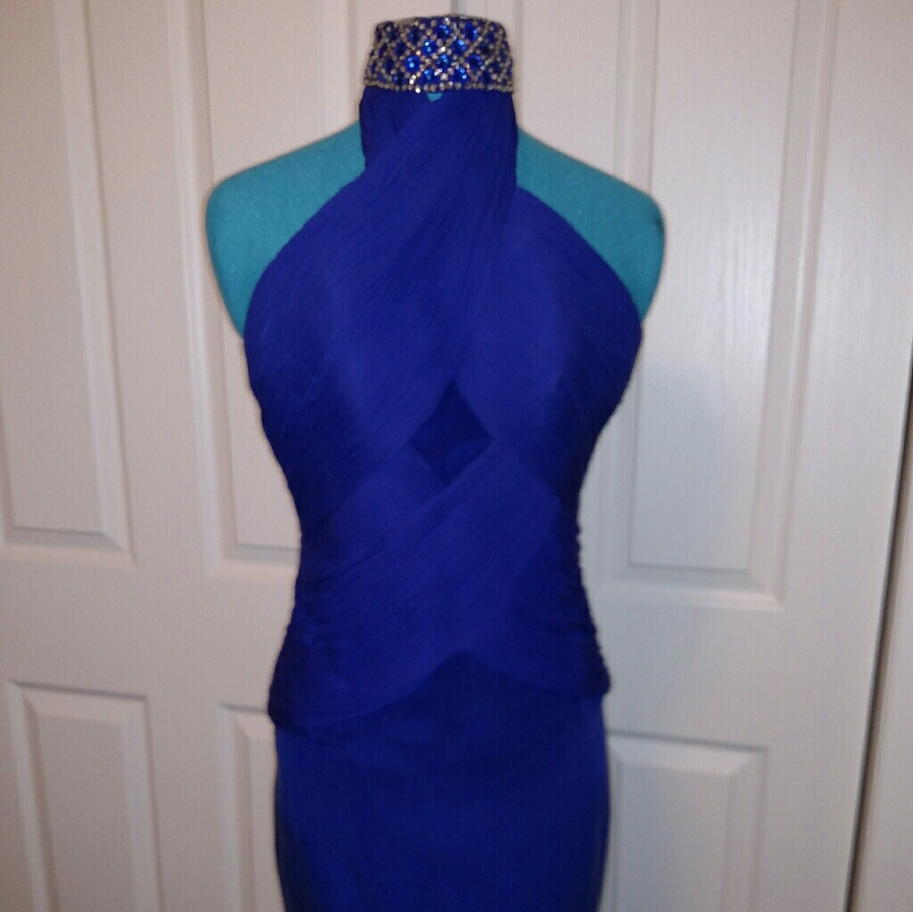 Custom Halter Cocktail Dress
